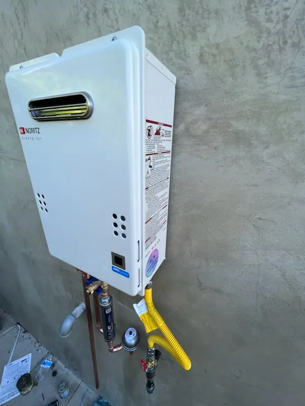 Tankless water heater installation for Patriots Hill homes