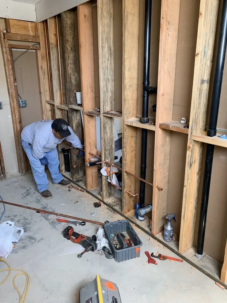 Commercial rough-in plumbing for Water Heater Replacement in Patriots Hill
